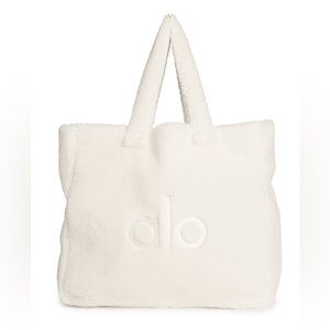 Alo Yoga Ivory Foxy Sherpa Tote Bag